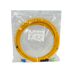 5mt LC/UPC-ST/APC MonoModo SM Duplex Jumper Cable Fibra 9/125um 3mm
