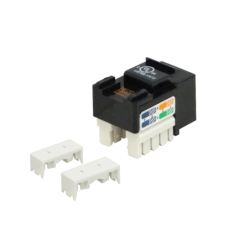 LINKMADE Negr Cat5E U/UTP Punchable Keystone Conector Hembra RJ45