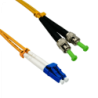 1mt LC/UPC-ST/APC MonoModo SM Duplex Jumper Cable Fibra 9/125um 3mm
