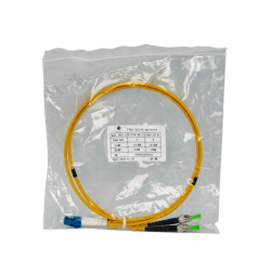 1mt LC/UPC-ST/APC MonoModo SM Duplex Jumper Cable Fibra 9/125um 3mm