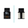 LINKMADE Negr Cat5E U/UTP Punchable Keystone Conector Hembra RJ45