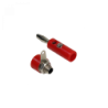 Conector Rojo Banana Plug 4mm Macho y Hembra J072