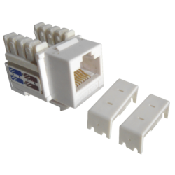 LINKMADE Blanco Cat6 U/UTP Punchable Keystone Conector Hembra RJ45