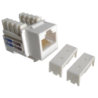 LINKMADE Blanco Cat6 U/UTP Punchable Keystone Conector Hembra RJ45