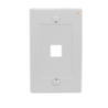 LINKMADE Blanco 1-Keystone Vertical Faceplate 70x114mm