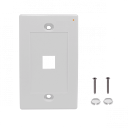 LINKMADE Blanco 1-Keystone Vertical Faceplate 70x114mm