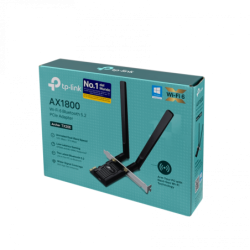 TP-LINK AX1800 Bluetooth-5.2 2,4Ghz 5GHz 574+1201mbps PCIe-x1 2-RPSMA