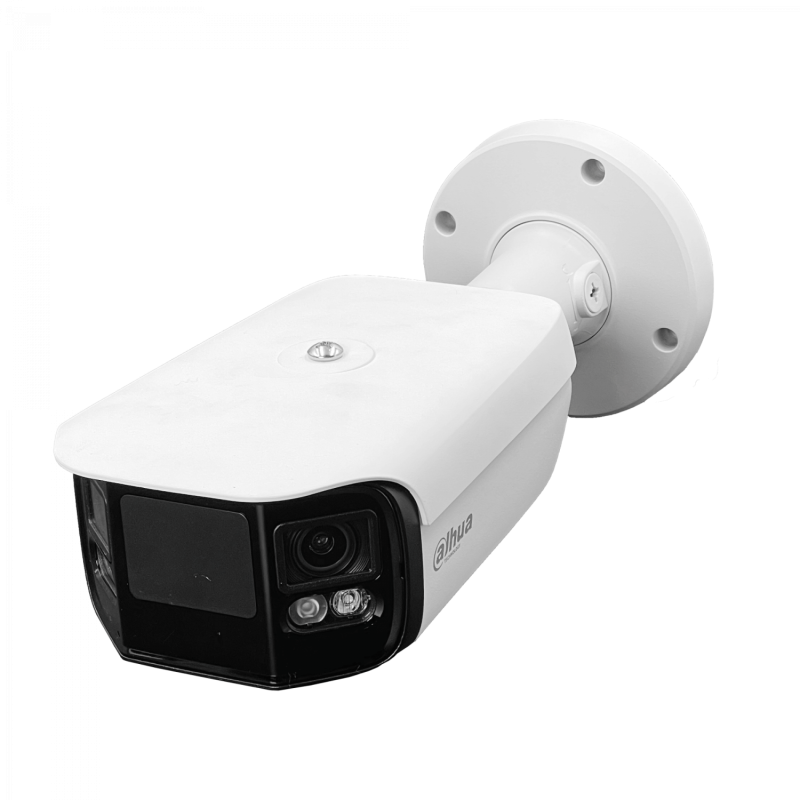 DAHUA Bala 8MP 3,6mm doble lente 180° Full Color IP67 MicSD RCA IR40mt