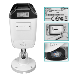 DAHUA Bala 8MP 3,6mm doble lente 180° Full Color IP67 MicSD RCA IR40mt