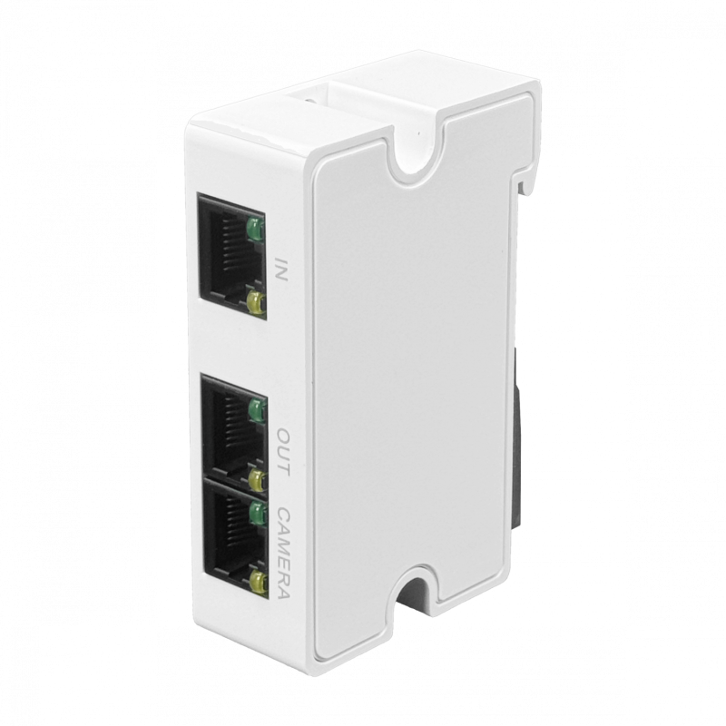 DAHUA Extensor Mini Switch 1-100/in 2-100-Poe/out Cascada Riel-DIN