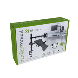 KLIPXTREME Soporte 1-Monitor 1-Notebook 13-32pulg Brazo Articulado 8kg