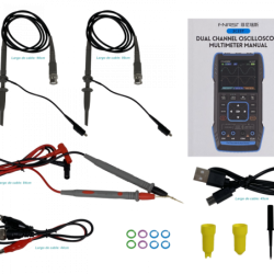 Osciloscopio Multimetro Generador de DDS Recargable-USBC 2C23T