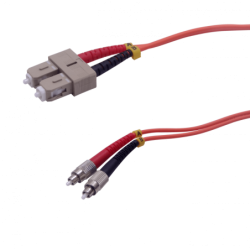 10mt SC-FC OM1 MultiModo MM Duplex Jumper Fibra 62.5/125um LSZH