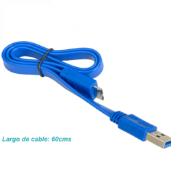 HUB 4-Puertos USB3.0 1-AM 4-AH Switch Independiente inc-Cable USB