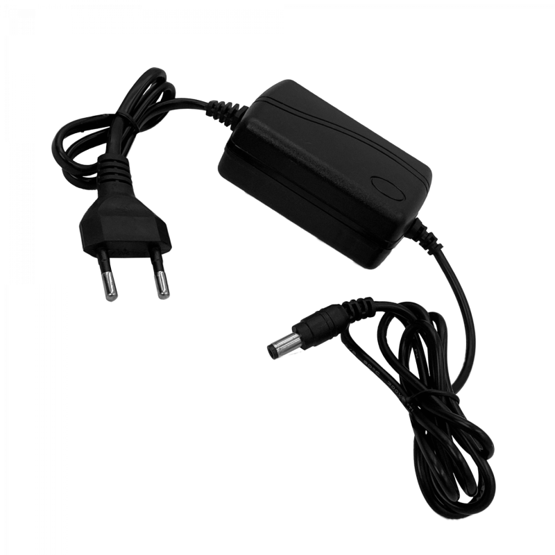 2-Cables Plug-5,5x2,5mm 12V 1,5A 18W Plastica interior Fuente Poder
