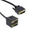 Cable 18cm Splitter DVI/D/Dual-M 2xDVI/D/Dual-H 24pin Dual Link 24+1