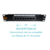 LINKMADE 8-RJ45 10-PULGADAS 1U CAT5E UTP PATCH PANEL UL CERT