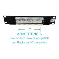 LINKMADE 8-RJ45 10-PULGADAS 1U CAT5E UTP PATCH PANEL UL CERT