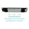 LINKMADE 8-RJ45 10-PULGADAS 1U CAT5E UTP PATCH PANEL UL CERT