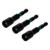 TOTAL Set 3 Puntas Hexagonales 8mm 1/4 Largo-65mm TAC270831
