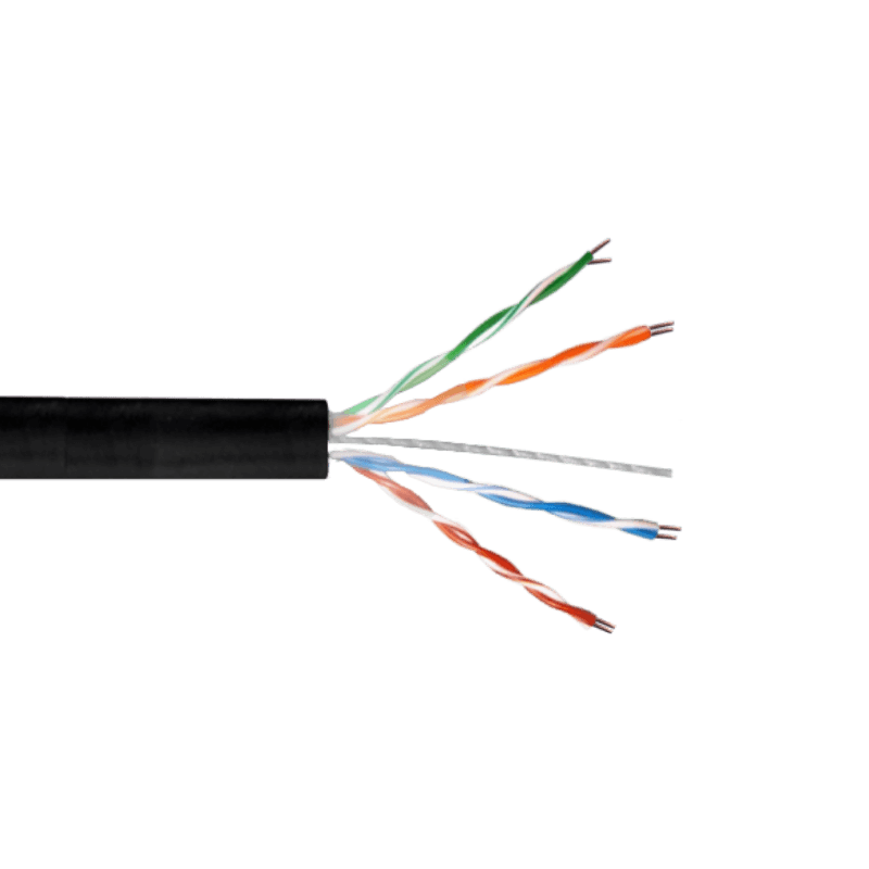 TRIMERX AWG23 CAT6 Exterior Negro Cable Unifilar 305mt Cobre
