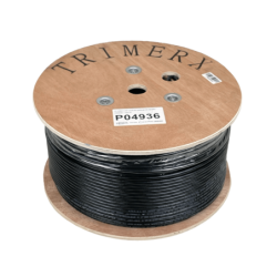 TRIMERX AWG23 CAT6 Exterior Negro Cable Unifilar 305mt Cobre