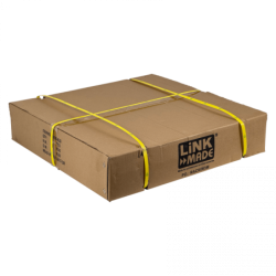 LINKMADE Desarmado 9U 60cm-Fondo Gabinete Rack Pared Muro Negro
