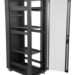 LINKMADE Desarmado 42U 1000mm Rack 100cm-Fondo c/PDU-VENT-Bandejas Pu