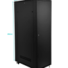 LINKMADE Desarmado 42U 1000mm Rack 100cm-Fondo c/PDU-VENT-Bandejas Pu