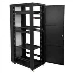LINKMADE Desarmado 42U 1000mm Rack 100cm-Fondo c/PDU-VENT-Bandejas Pu