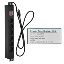 LINKMADE Desarmado 42U 1000mm Rack 100cm-Fondo c/PDU-VENT-Bandejas Pu