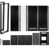 LINKMADE Desarmado 42U 1000mm Rack 100cm-Fondo c/PDU-VENT-Bandejas Pu