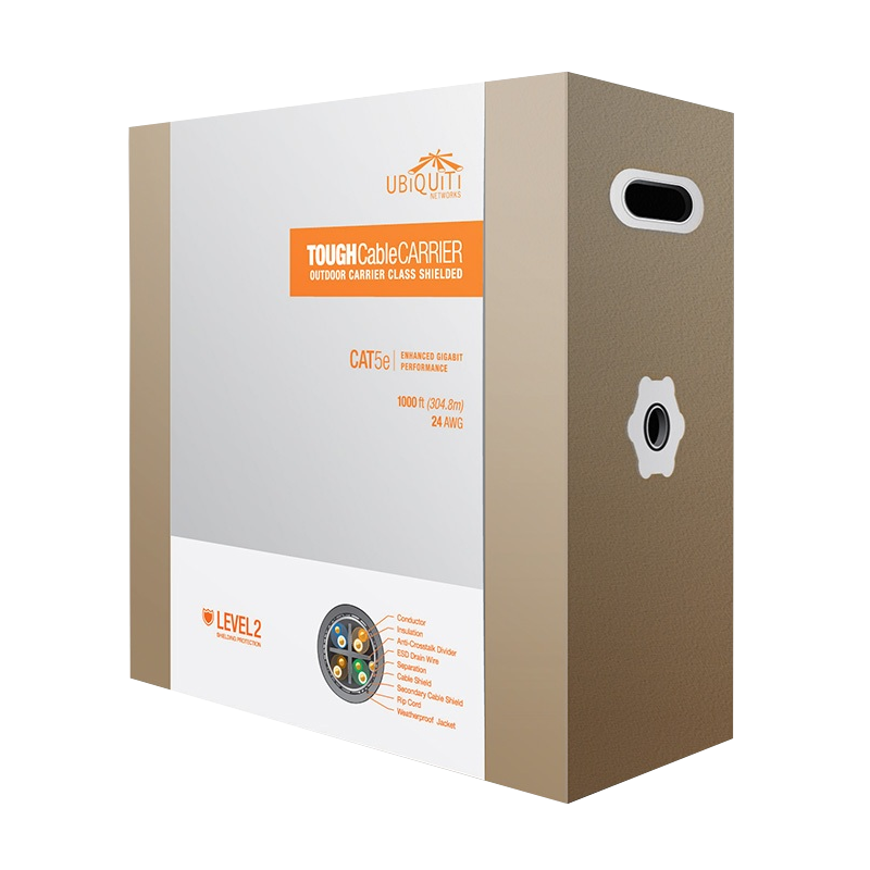 UBIQUITI SF/UTP Cat5e 305mts 24AWG PE-Exterior reemplaza TC-CARRIER.