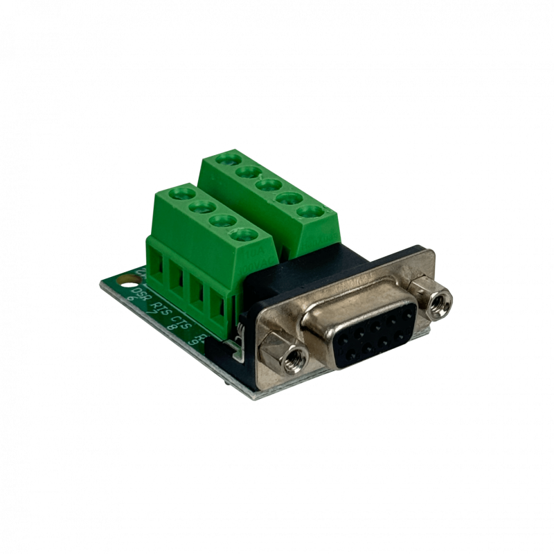 Conector DB9-Hembra DE-09/H Atornillable Terminal-Regleta req-FP1MV