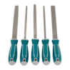 TOTAL Set limas 5-piezas Acero T12 8-pulgadas 203mm THT918516