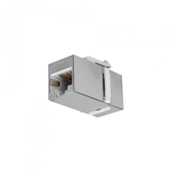 UI 1u Cat6A Blindado Copla RJ45-RJ45 FTP STP UACC-KEYSTONE-COUPLER-C6A