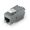 UI 1u Cat6A STP FTP Blindado Punchab Metal RJ45 UACC-KEYSTONE-JACK-C6A