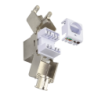 UI 1u Cat6A STP FTP Blindado Punchab Metal RJ45 UACC-KEYSTONE-JACK-C6A