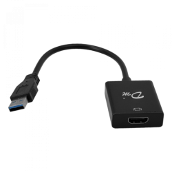 USB-A-Macho USB3.0 HDMI-Hembra Adaptador Cable 10cm solo-PC 1080p