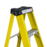 1,4mt 140kg Tijera Fibra Vidrio 5-Peldano Escalera 1.44mt Escala