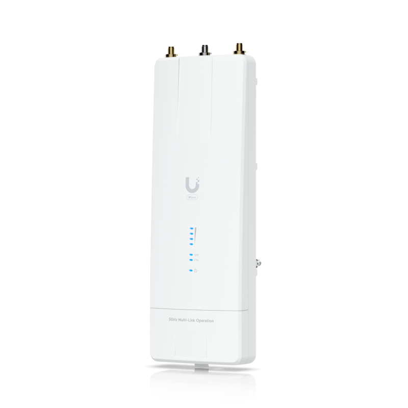 UI 5GHz/WiFi7 1-10G 1-SFP+ 2-RPSMA-H .SMA-GPS inc54V PTP 24dBm IPX6