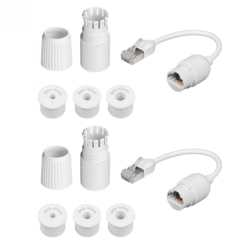 UBIQUITI 2un Copla Extension RJ45 Cat6A Blindado Macho-Hembra