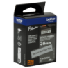 BROTHER 36mm Negro en Plateado-Mate Cinta 8mt p/PT-P900W PT-9700PC
