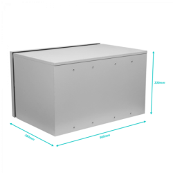 ALGCOM 6U 320x340mm IP54 Rack Exterior Poste-Pared Galvanizado