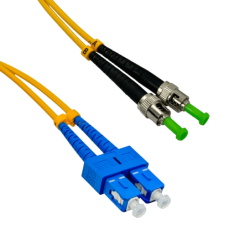 2mt SC/UPC-ST/APC MonoModo SM Duplex Jumper Cable Fibra 3.0mm 9/125um