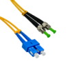 2mt SC/UPC-ST/APC MonoModo SM Duplex Jumper Cable Fibra 3.0mm 9/125um