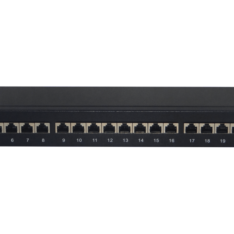 LINKMADE 24-RJ45 CAT6 FTP SFTP BLINDADO PATCHPANEL 1U Certificacion-UL