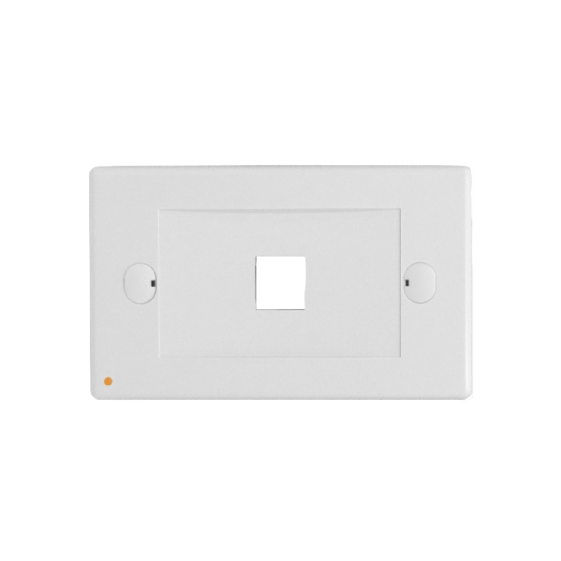 LINKMADE Blanco 1-Keystone Horizontal Faceplate 70x114mm