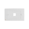 LINKMADE Blanco 1-Keystone Horizontal Faceplate 70x114mm