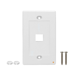 LINKMADE Blanco 1-Keystone Horizontal Faceplate 70x114mm